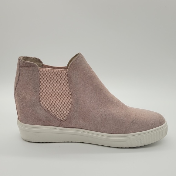 Steve Madden Sultan Suede Slip On Mid Sneaker Boots Pink Women’s Sz 8 - Picture 3 of 12